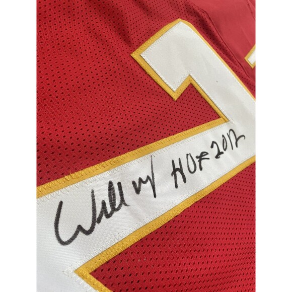 Willie Roaf HOF 2012 Autographed Jersey Red CHIEFS Jersey COA TRISTAR MINT - Picture 6 of 12